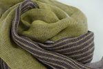 LINEN SCARF  DZELTENA CIELAVINA