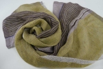 LINEN SCARF  DZELTENA CIELAVINA