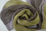 LINEN SCARF  DZELTENA CIELAVINA